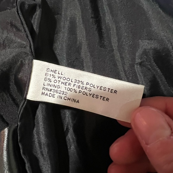 Dark Grey Wool Blend Jacket - Picture 7 of 7